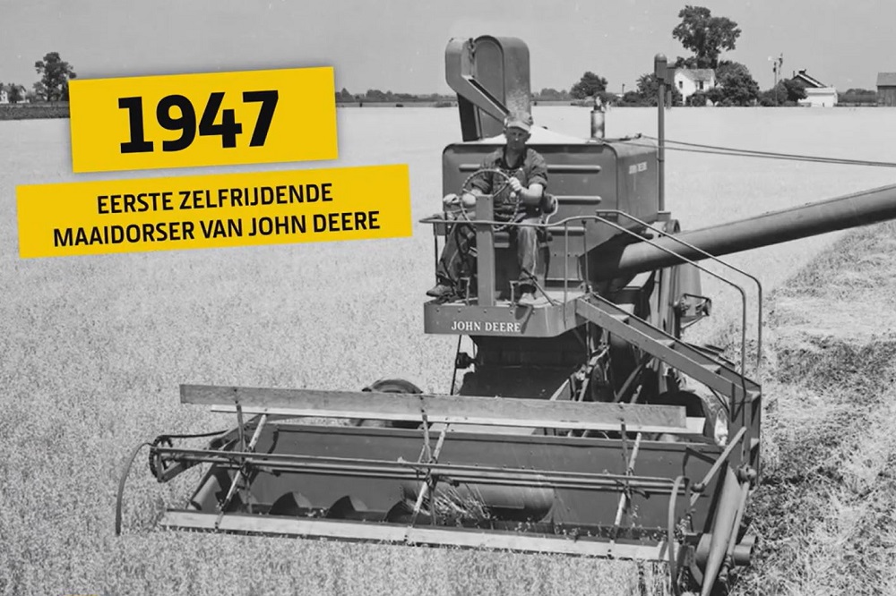 John Deere viert 75 jaar zelfrijdende maaidorsers